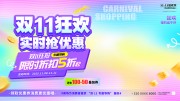 双11狂欢促销展板
