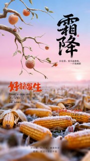 霜降节气宣传图片素材