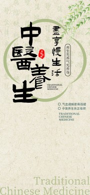 传统中医养生文化海报