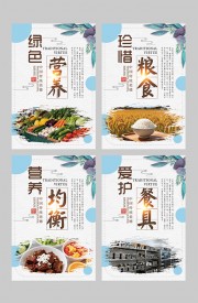 食堂文化挂图设计图片下载