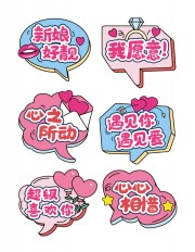 新娘好靓婚礼结婚手举牌