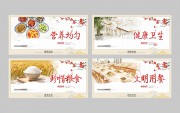 营养均匀饮食文化食堂文化展板