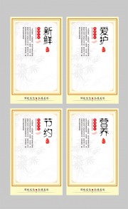 节约粮食食堂文化挂图