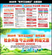 2025年世界艾滋病日宣传栏