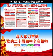深入学习贯彻二十届四中全会精神展板模板