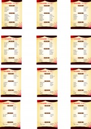 简约菜单模板图片素材