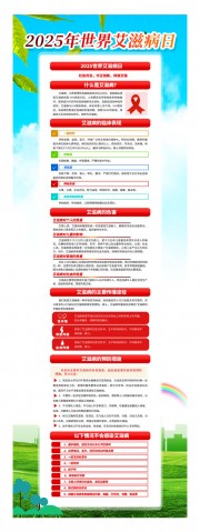 2025年世界艾滋病日长图宣传
