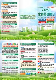 2025年世界艾滋病日宣传三折页