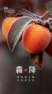 霜降节气宣传图片素材
