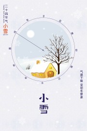 中国传统节气小雪广告