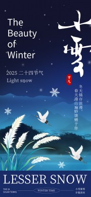 小雪节气海报图片素材下载