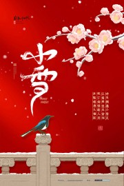 喜庆小雪节气海报