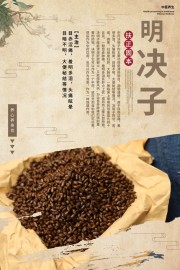 养生养心决明子药理知识海报