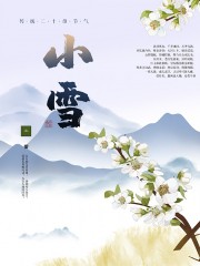 节气海报小雪图片素材