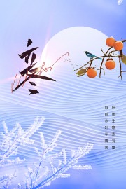 中国传统节气立冬海报