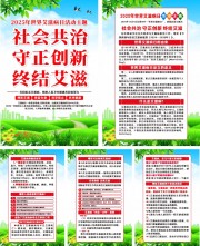 2025年世界艾滋病日宣传系列海报图片素材