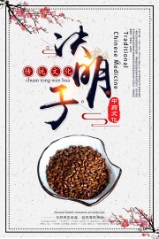 养生珍品决明子药理知识海报