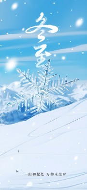 冬至二十四节气海报