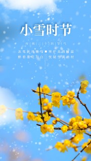 小雪时节节气海报图片下载