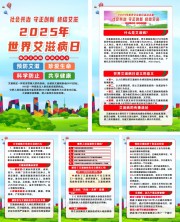 2025年世界艾滋病日宣传系列海报图片素材