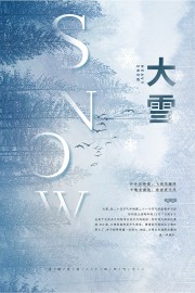 大雪节气广告设计