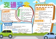 文明交通交通安全手抄报
