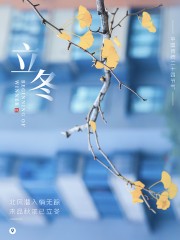 立冬二十四节气广告设计