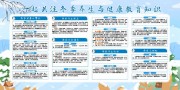 冬季养生健康教育展板