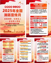 2025年全国消防宣传月展板