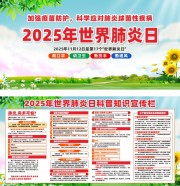 2025年世界肺炎日展板