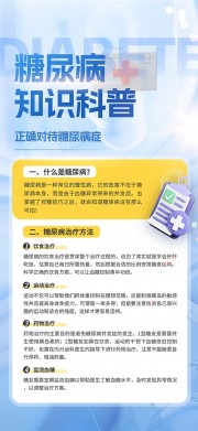 糖尿病预防健康科普宣传图片素材
