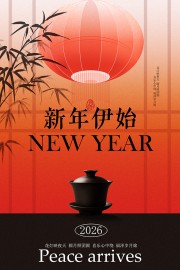 中国风2026马年春节海报