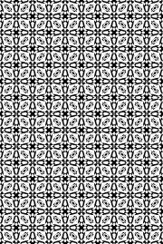 黑白几何无缝花型设计