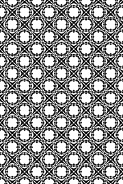 黑白几何无缝花型设计