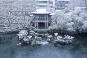 冬日园林古建雪景