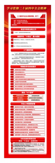 一图读懂二十届四中全会公报