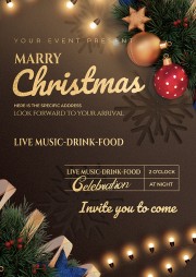 圣诞节活动邀请函图片下载