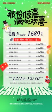 圣诞节那份惊喜满心欢喜促销海报
