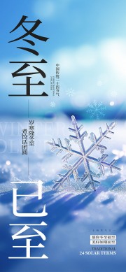 中国传统节气冬至海报