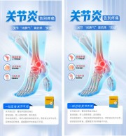 关节炎医疗科普宣传海报图片素材