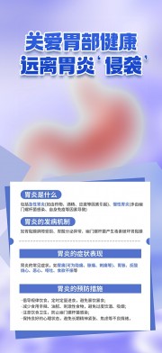 预防肠胃炎科普宣传海报