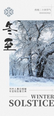 冬至节气海报