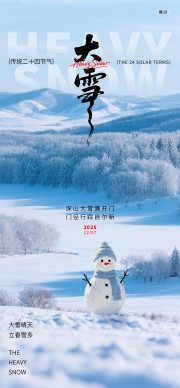 创意大雪节气广告