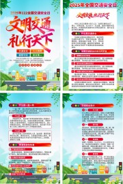 文明交通安全知识海报展板