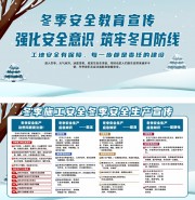 冬季施工安全冬季安全生产宣传展板