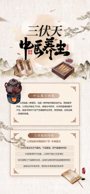 三伏贴中医养生展架