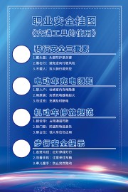 职业安全交通安全科普挂图图片