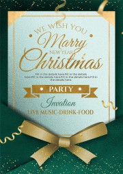 圣诞节邀请函图片下载