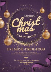 圣诞节邀请函图片素材下载