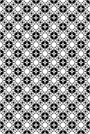 黑白几何无缝花型设计
